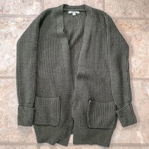 Haute Monde Olive Green Cardigan
